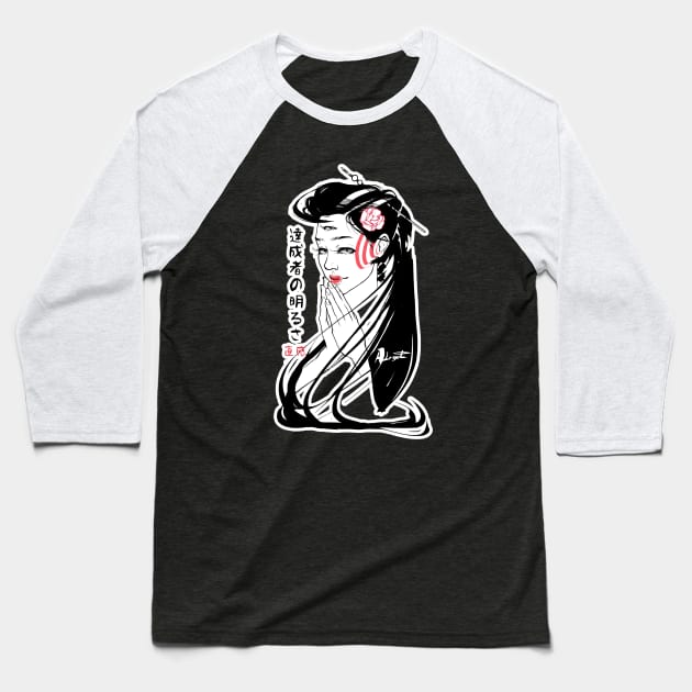 Third Eye Geisha Baseball T-Shirt by adryel